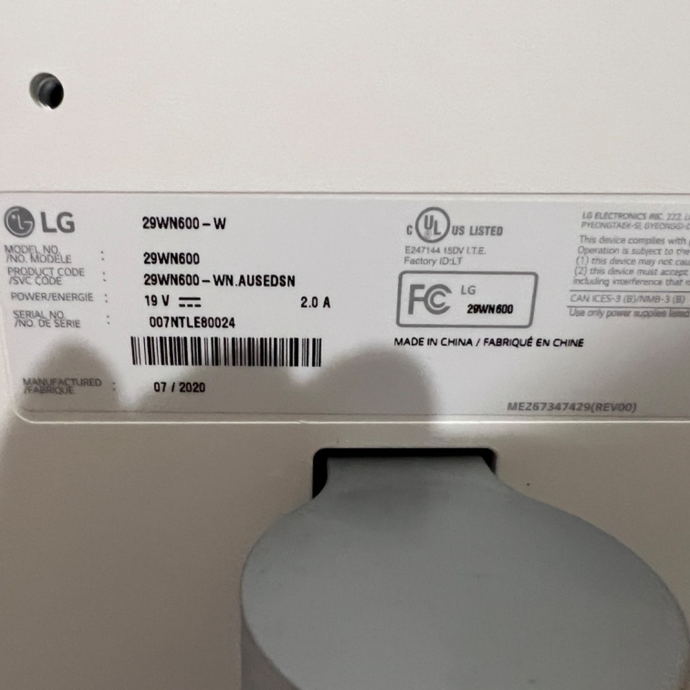 LG 29WN600 - W Computer Monitor - Picture 3 of 4